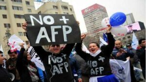 Convocan en Chile a nueva movilización nacional contra las AFP