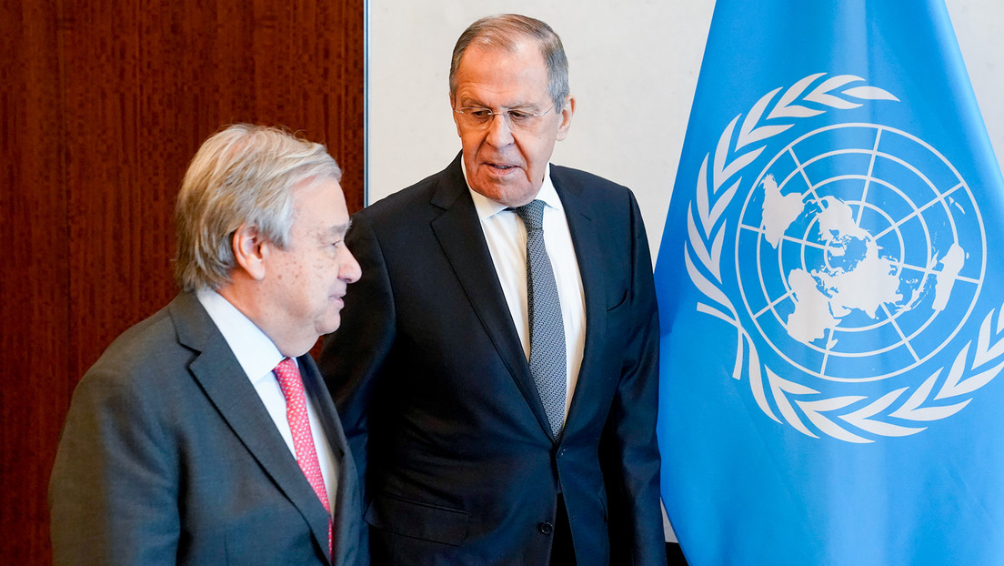 Lavrov denuncia que Guterres “sigue el juego” a Occidente en lo que se refiere a Ucrania