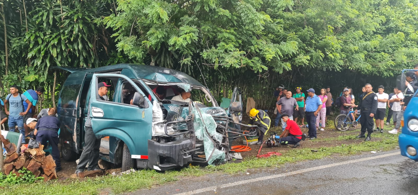 Al menos 15 lesionados deja accidente de tránsito en carretera San Marcos-Jinotepe