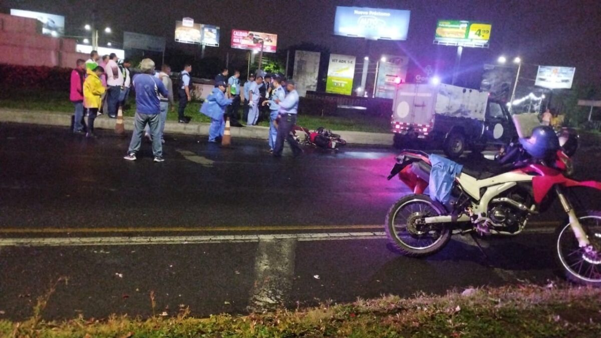 El conducir a exceso de velocidad le costó la vida un motociclista en Managua