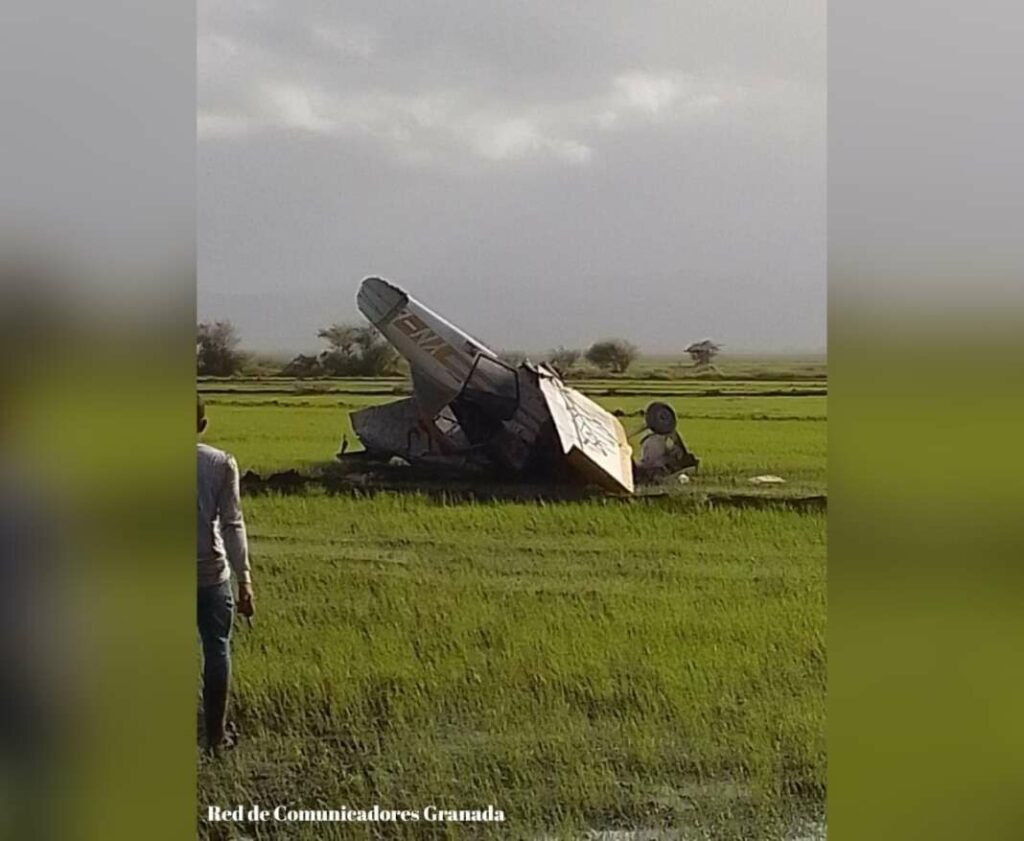 Piloto resulta lesionado tras colisionar con una aeronave en una pista de Malacatoya
