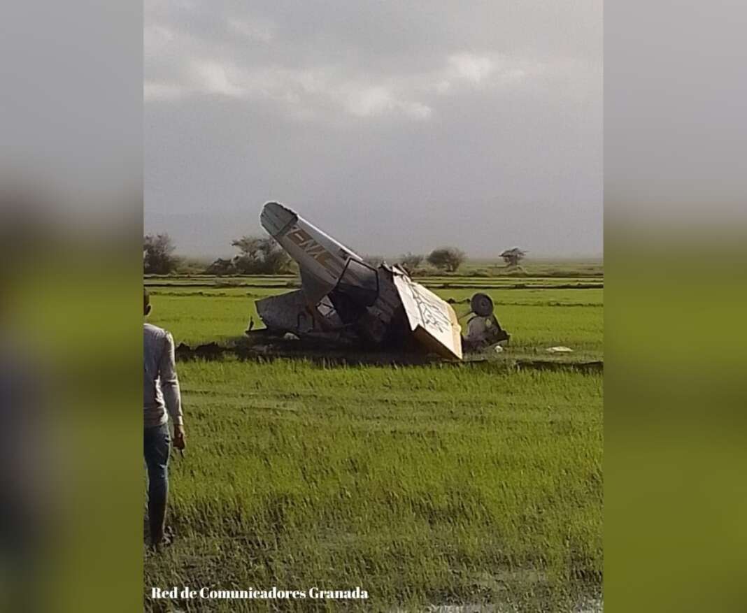 Piloto resulta lesionado tras colisionar con una aeronave en una pista de Malacatoya