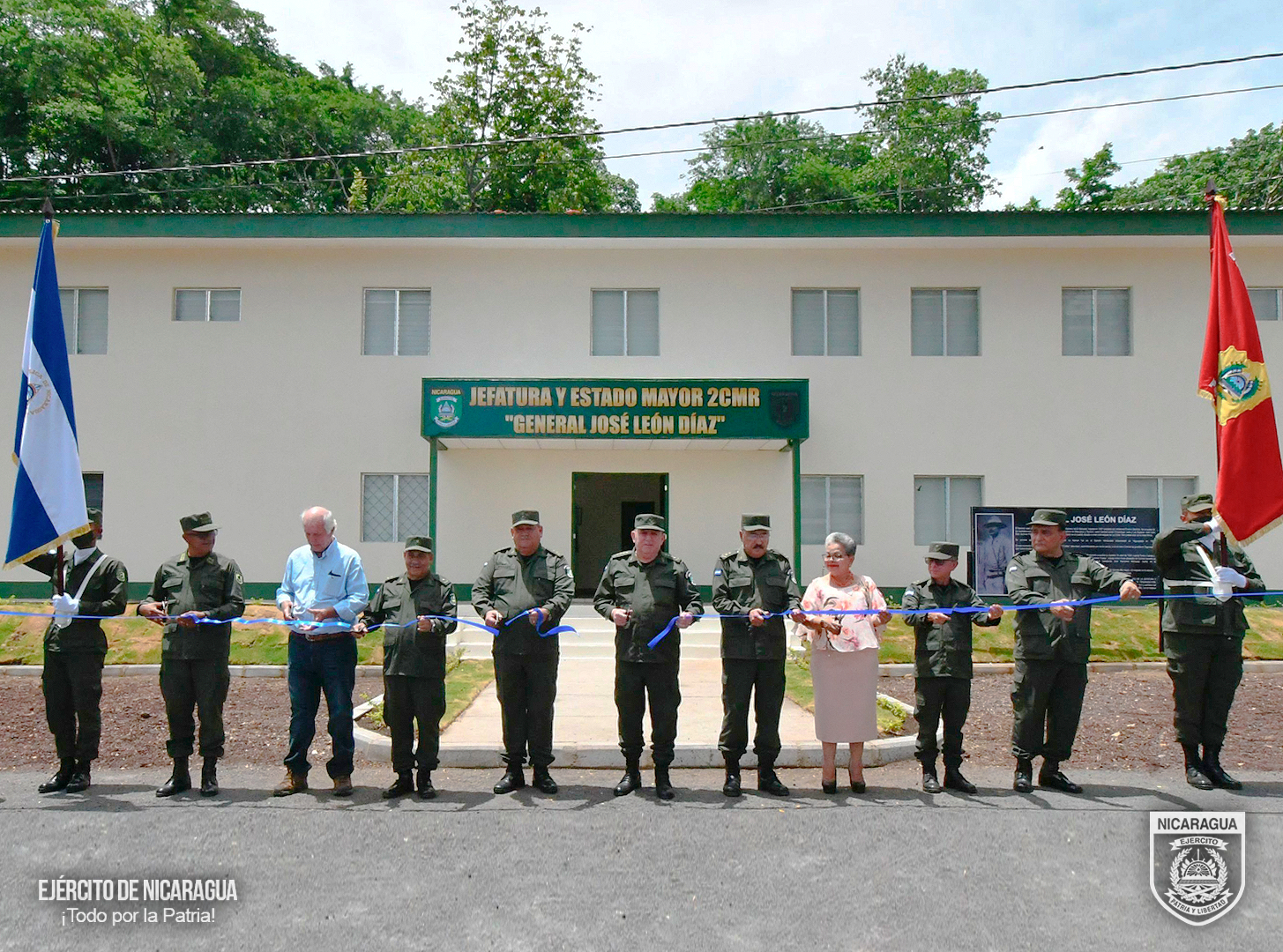 Ejército de Nicaragua inaugura obras de infraestructuras