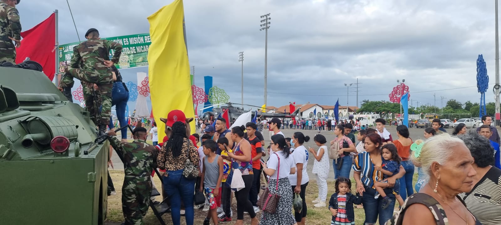 Gran impacto ha generado Exposición Estática del Ejército de Nicaragua