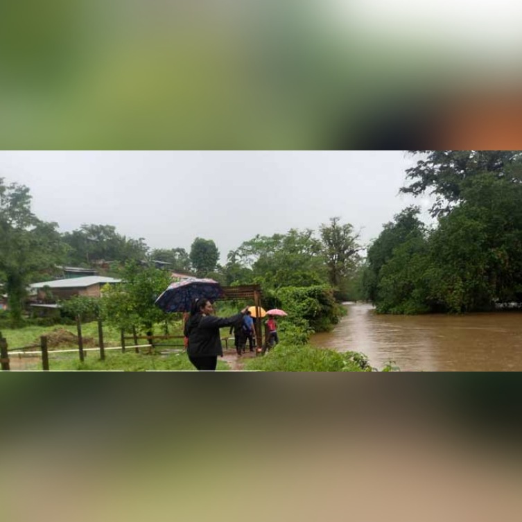 Evacuan a más de 9 familias por desborde de río Kukra River en Bluefields