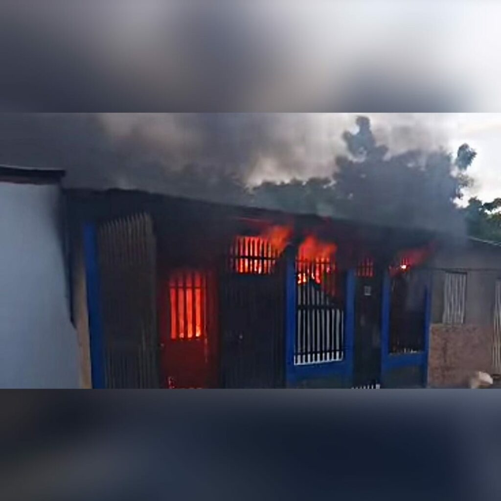 Explosión de moto originó incendio en taller en Ciudad Sandino