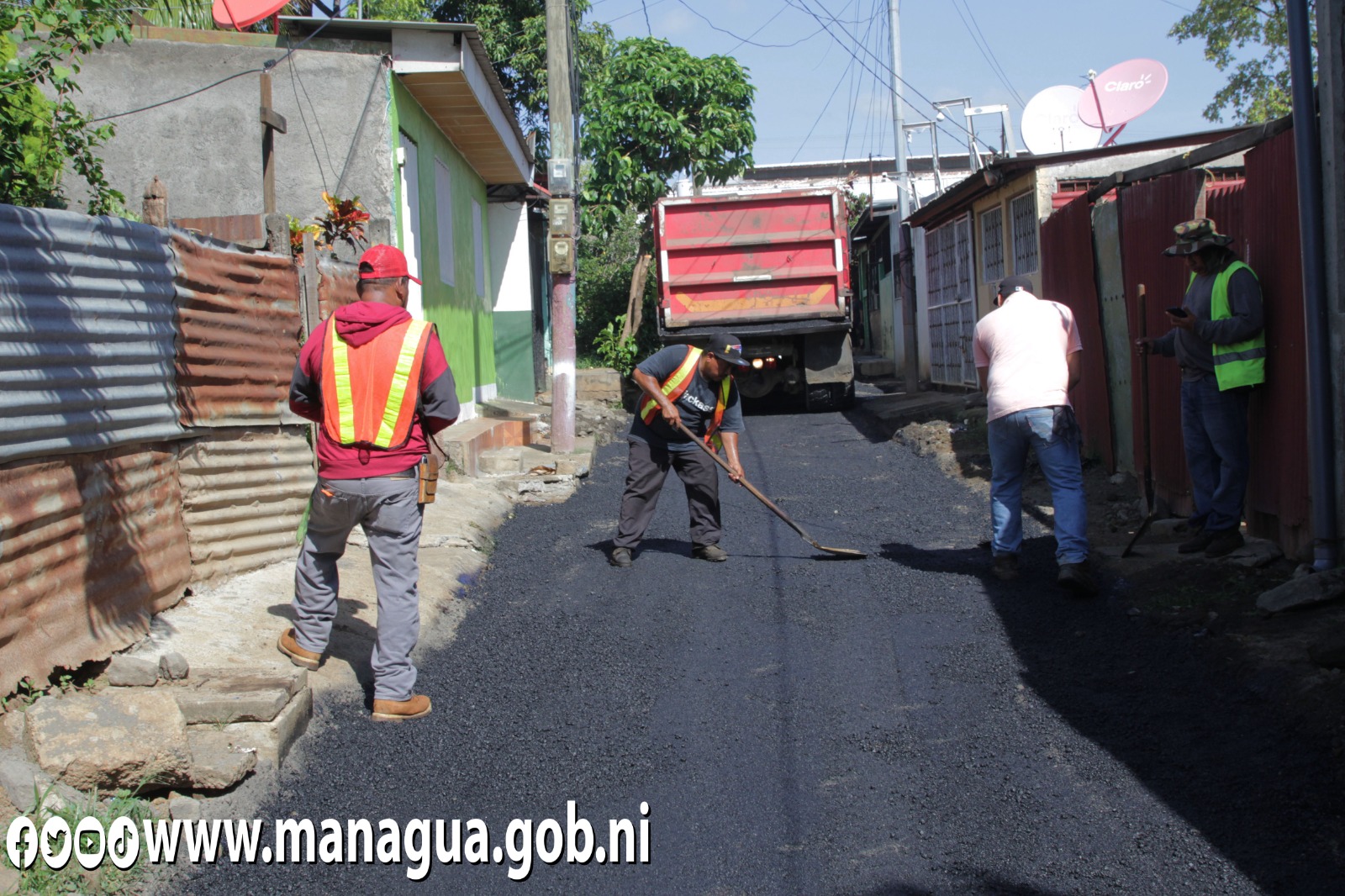 Managua registra el 40% de construcción de calles para el pueblo