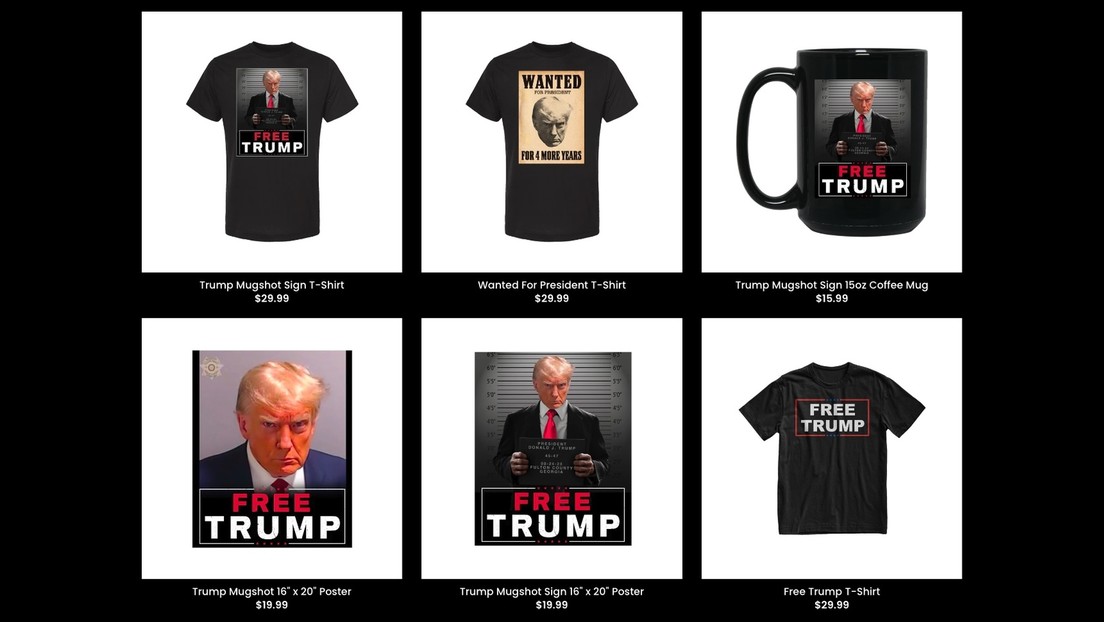 Foto policial de Trump genera productos de ‘merchandising’
