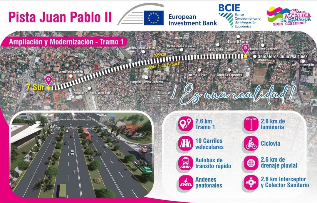 ALMA anuncia rutas alternas para el transporte colectivo en la ruta de ampliación de la pista Juan Pablo II