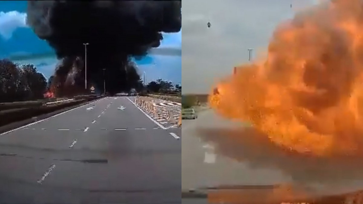 Un avión privado se estrella en una carretera en Malasia y deja al menos 10 muertos