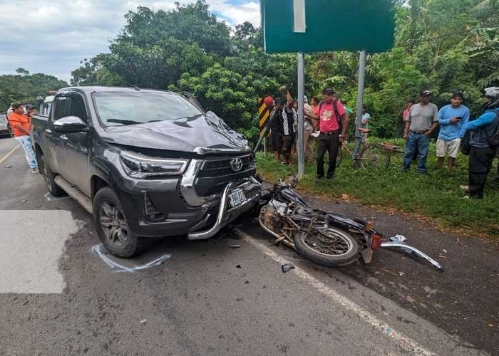 Conductor ebrio acaba con la vida de un motorizado en Granada