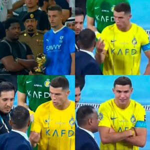 La reacción de Cristiano Ronaldo al no recibir el premio al mejor jugador de la final tras ser campeón con el Al-Nassr