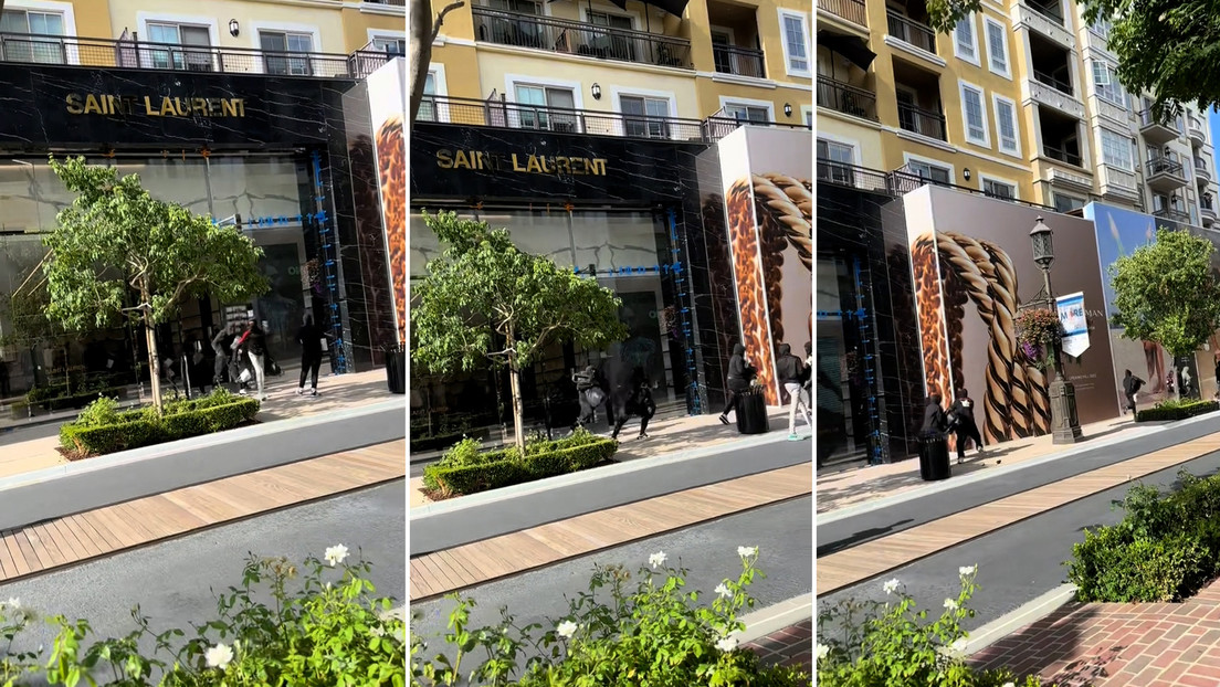 Multitud saquea una tienda de Yves Saint Laurent durante un ‘flashmob’