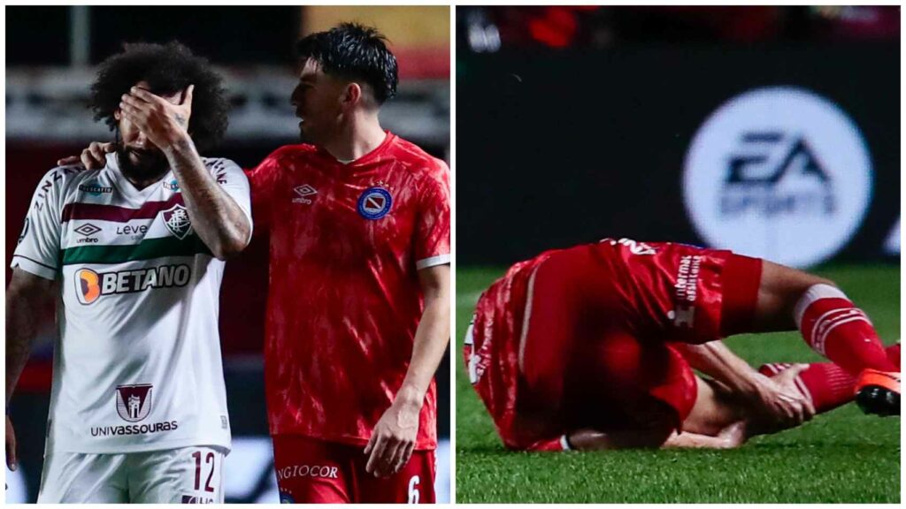 De Cristiano Ronaldo a Vinicius: los mensajes al brasileño Marcelo tras el planchazo que lesionó a Luciano Sánchez por la Copa Libertadores
