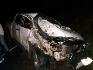 Encontronazo entre camionetas deja un fallecido y tres lesionados en Jinotega