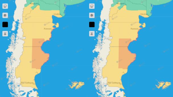 Emiten otra alerta roja por vientos huracanados de más de 150 km/h para Argentina