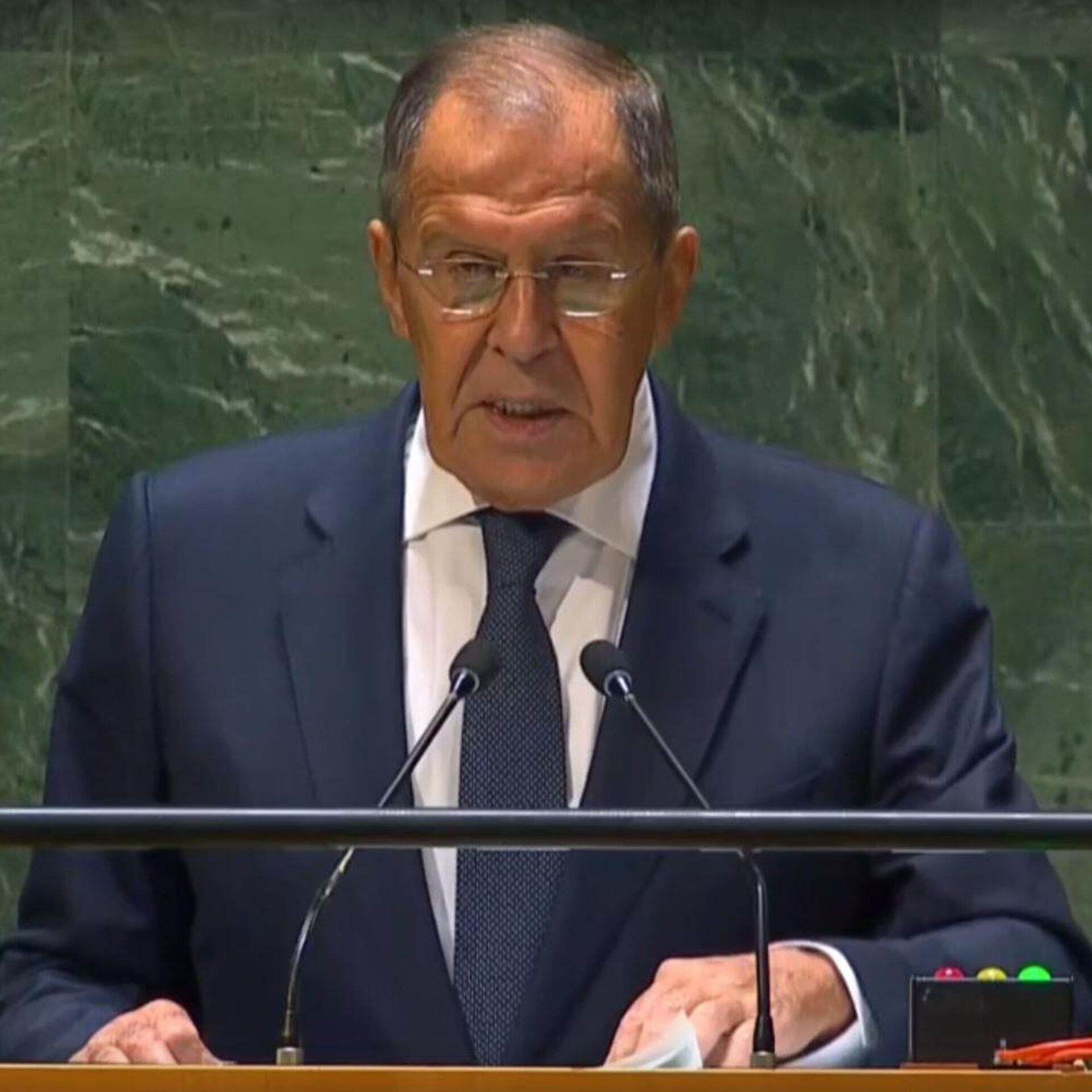 Lavrov ofrece una conferencia de prensa tras su discurso ante la Asamblea General de la ONU