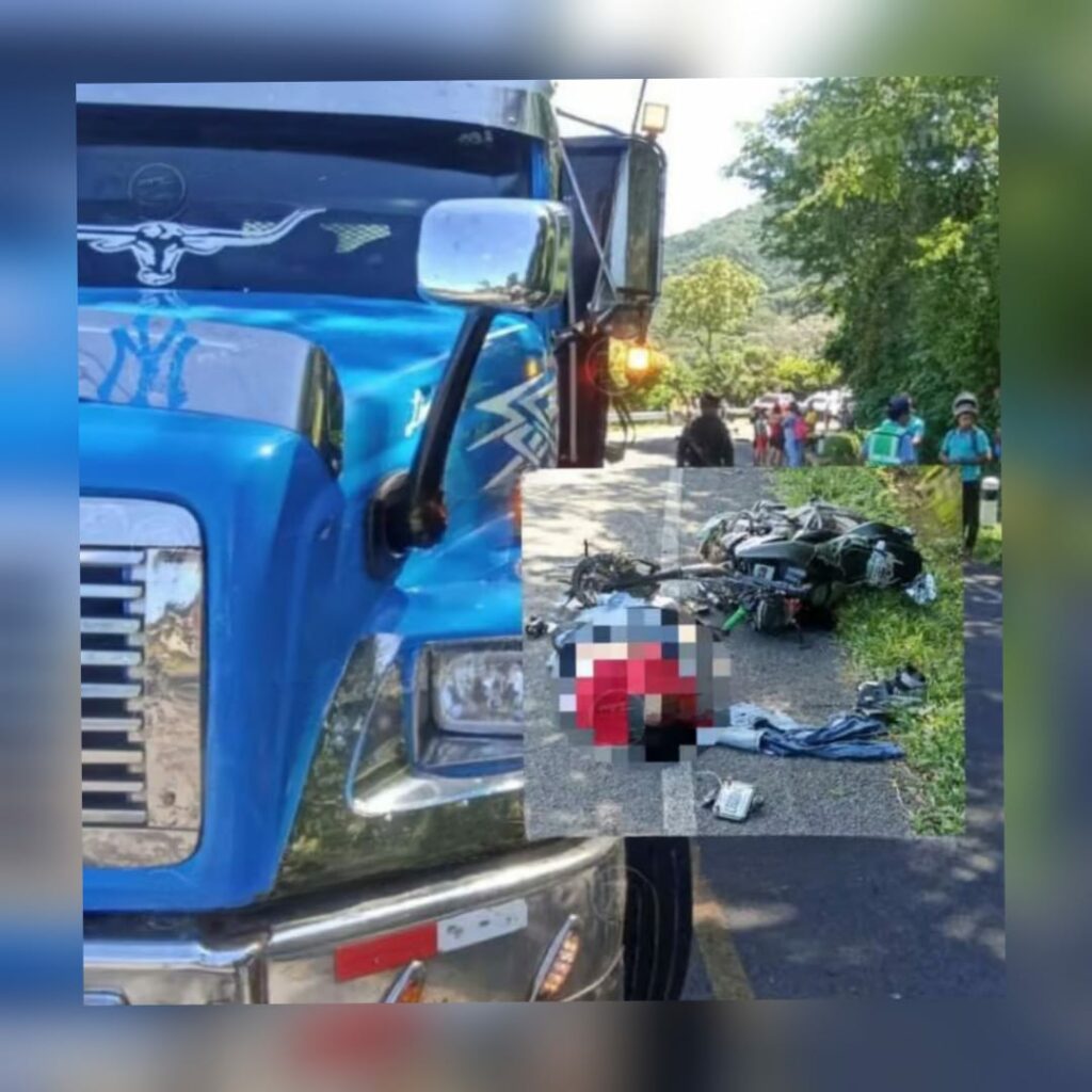 Motociclista perece tras ser impactado por un tractor en Chinandega