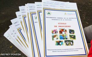 PGR ha entregado más de 650 mil títulos de propiedad a las familias nicaragüenses