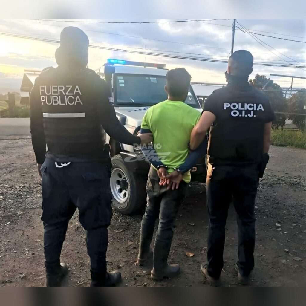 Detienen a nicaragüense por asesinar a balazos a “pitosa” en Costa Rica
