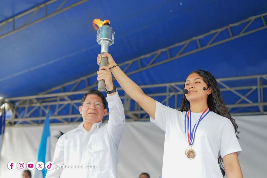 Nicaragua recibe la Antorcha de la Libertad Centroamercana