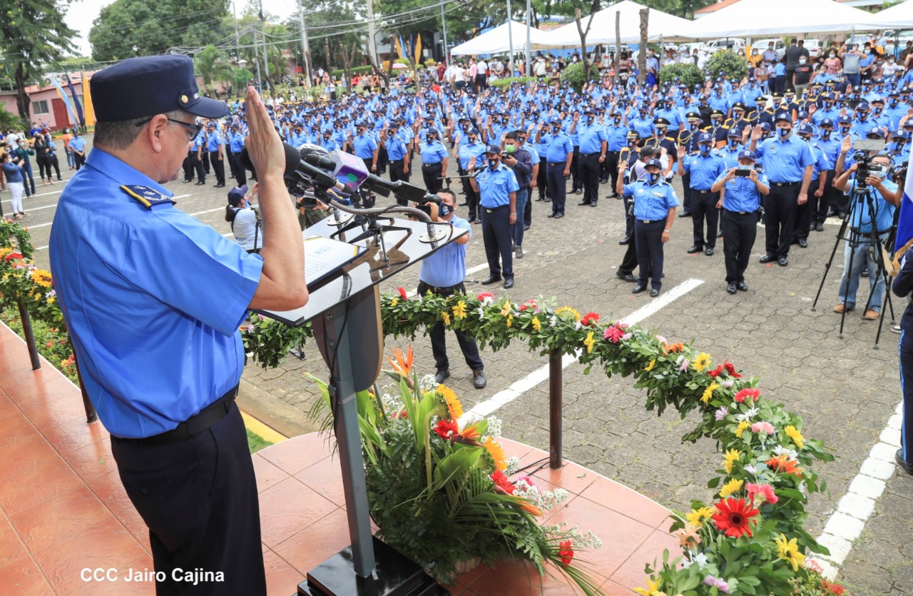 Policía Nacional fortalece mando institucional en delegaciones de Nicaragua