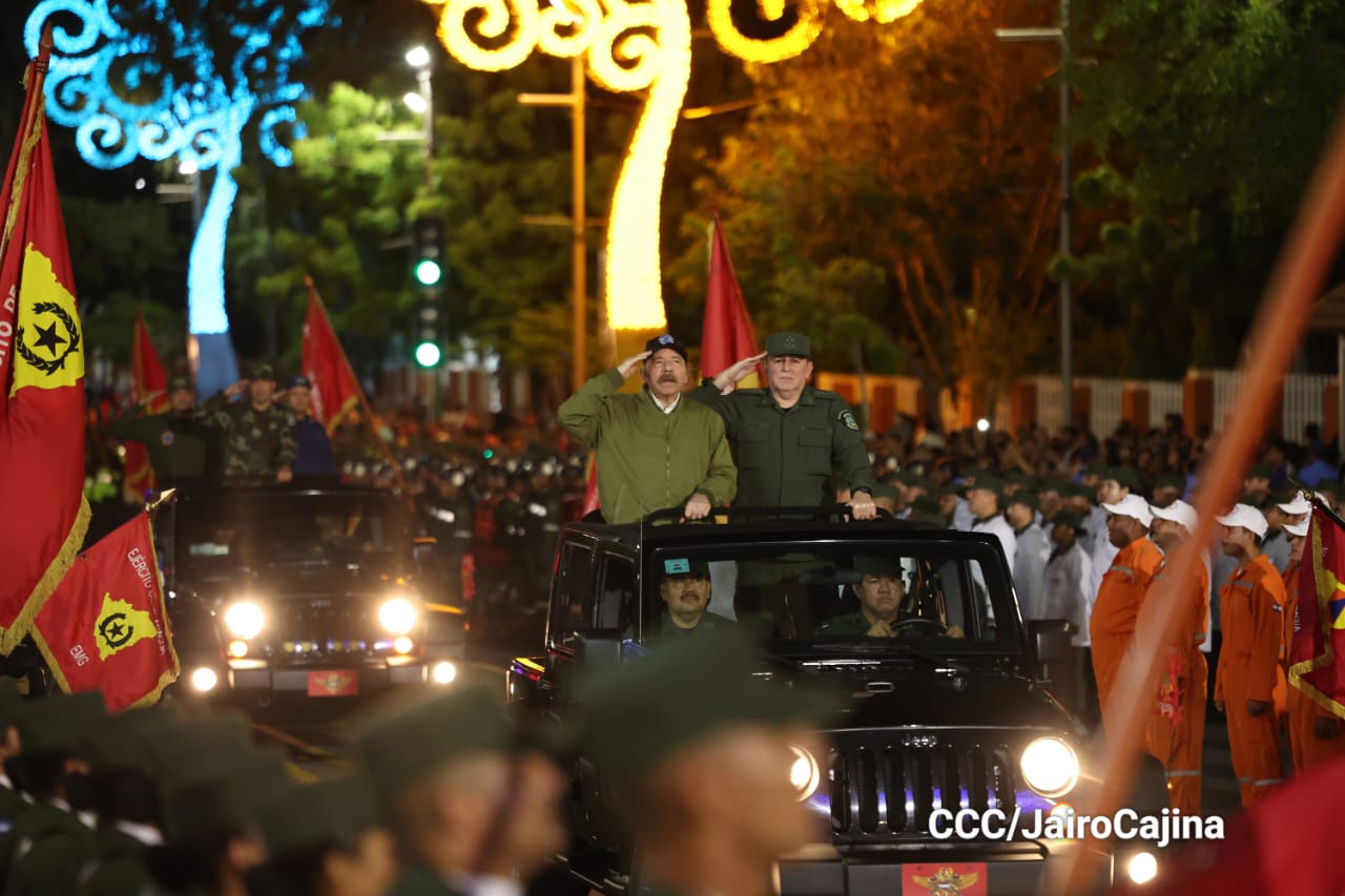 Desfile del Ejército se realizó en honor al pueblo nicaragüense