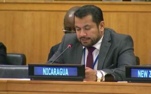 Jasser Jiménez, representante de Nicaragua ante la Organización de las Naciones Unidas