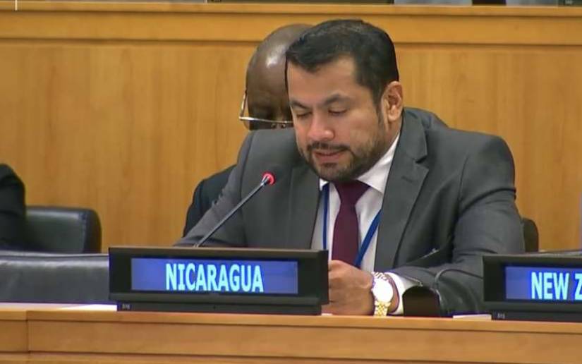 Jasser Jiménez, representante de Nicaragua ante la Organización de las Naciones Unidas