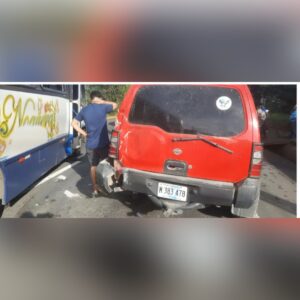 Colisión en cadena en carretera a Masaya