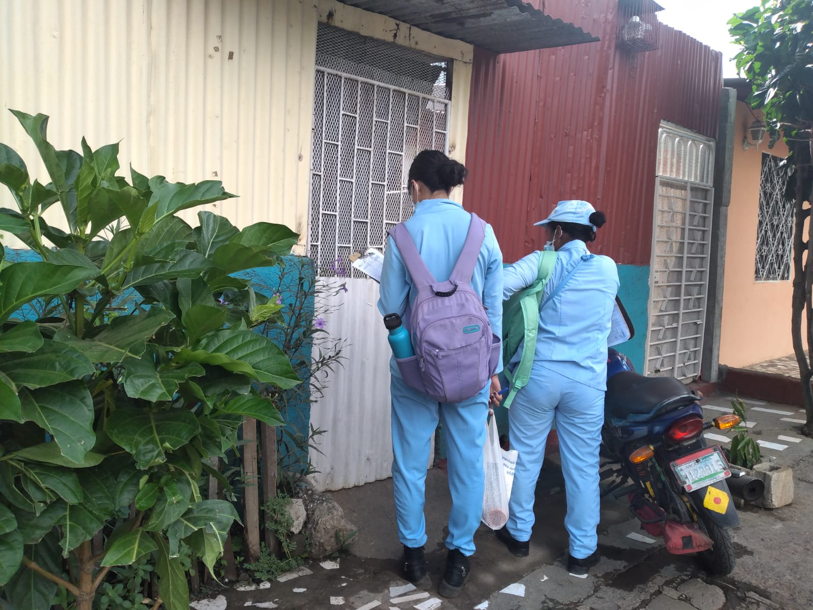 Brigadistas de Salud eliminan criaderos de mosquitos en el barrio La URSS