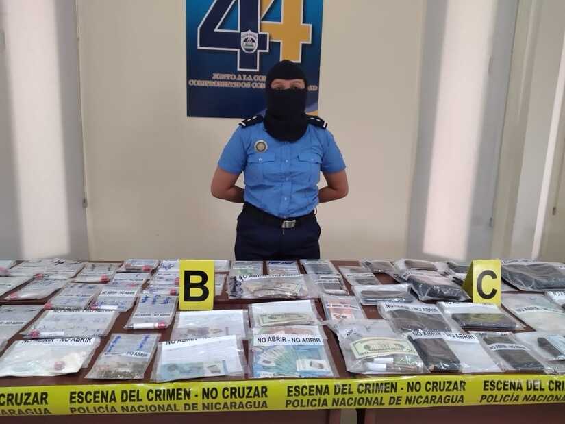 Fotografía de las evidencias