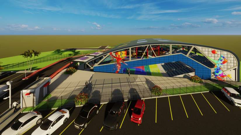 Diseño oficial de un nuevo polideportivo en Masaya