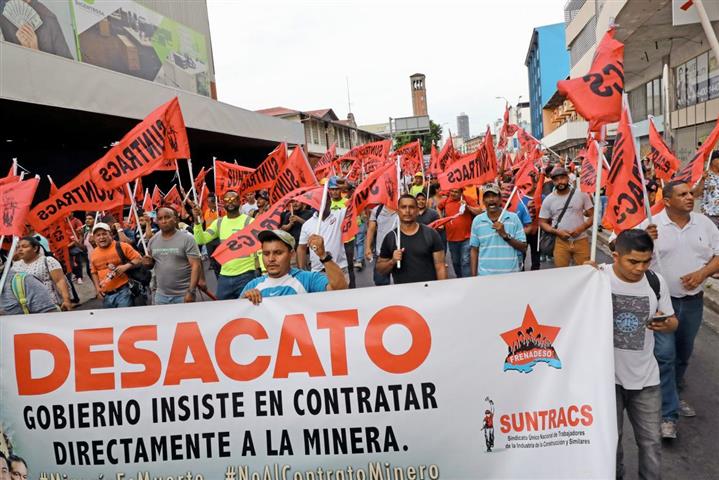 Imágenes de protesta en Panamá