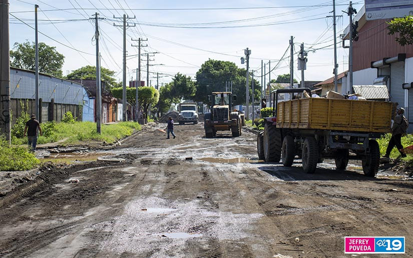 Construcción en Calle El Triunfo Managua