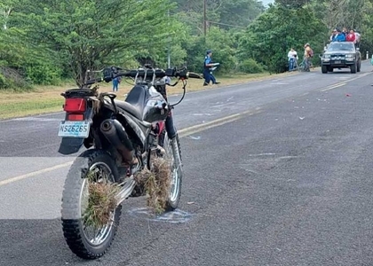 Motorizado muere al colisionar contra semoviente en Somoto