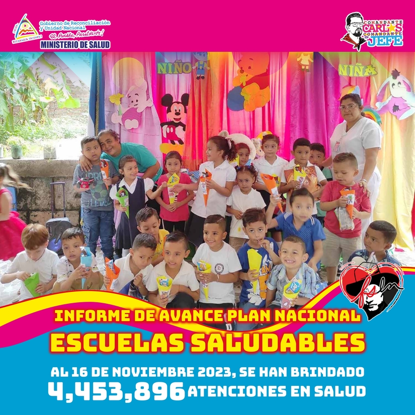 Más de 4.4 millones de niños atendidos en Plan Nacional Escuelas Seguras