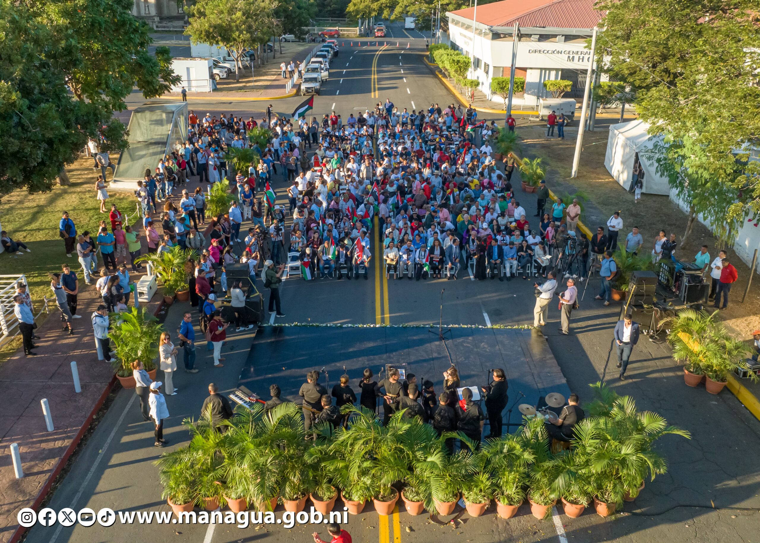 En honor a la heroica Palestina nombran pista Gaza a una vía de Managua