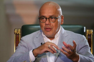 Jefe de la delegación del Ejecutivo venezolano en los diálogos, Jorge Rodríguez.