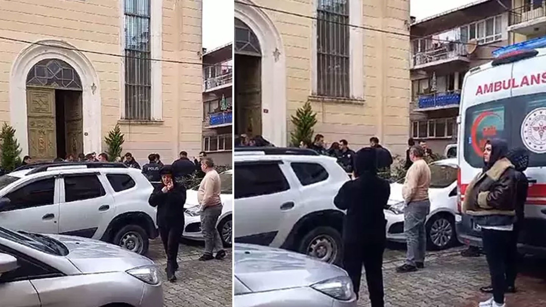 Personas armadas atacan una iglesia católica en Estambul durante una misa