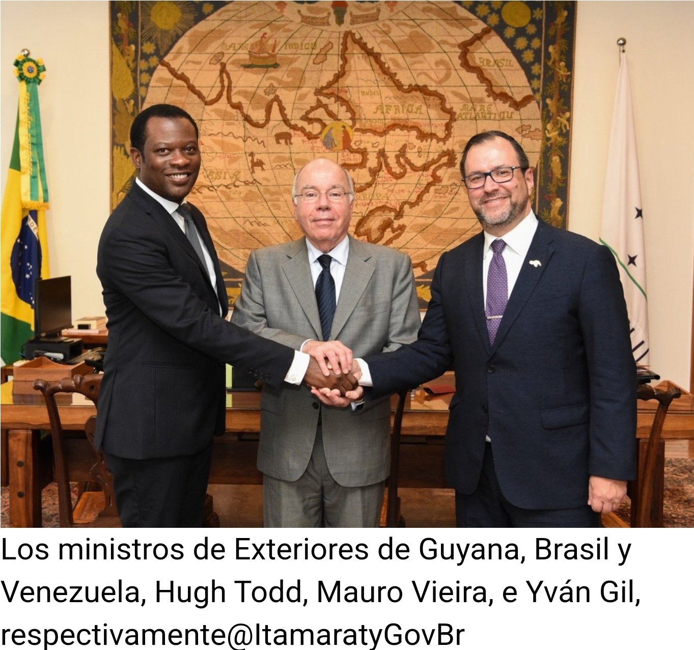 Venezuela y Guyana se comprometen a continuar el diálogo diplomático en el conflicto por el Esequibo