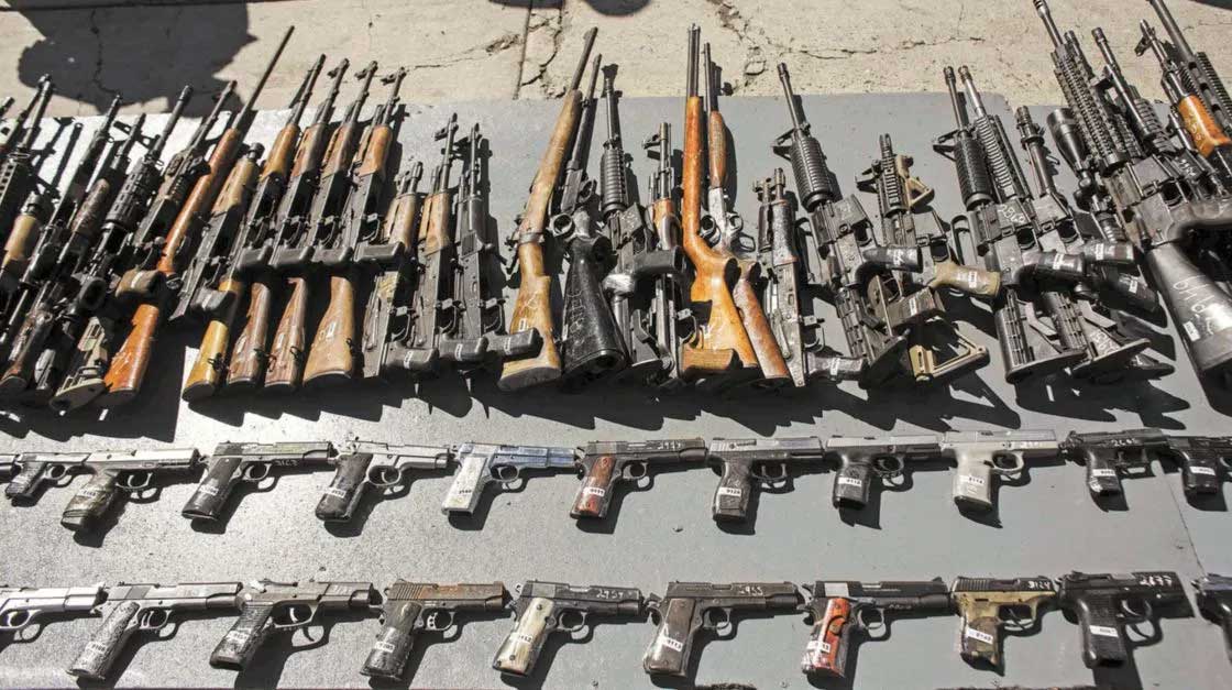 México confiscó 47 mil armas a narcobandas desde 2018