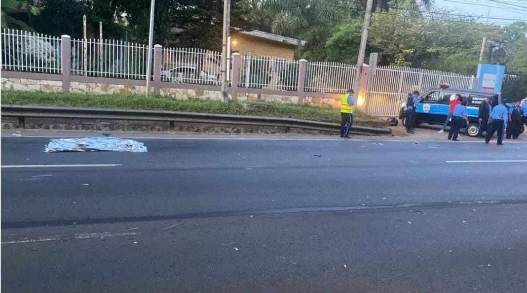 Mujer muere arrollada por camioneta en carretera Managua – Masaya
