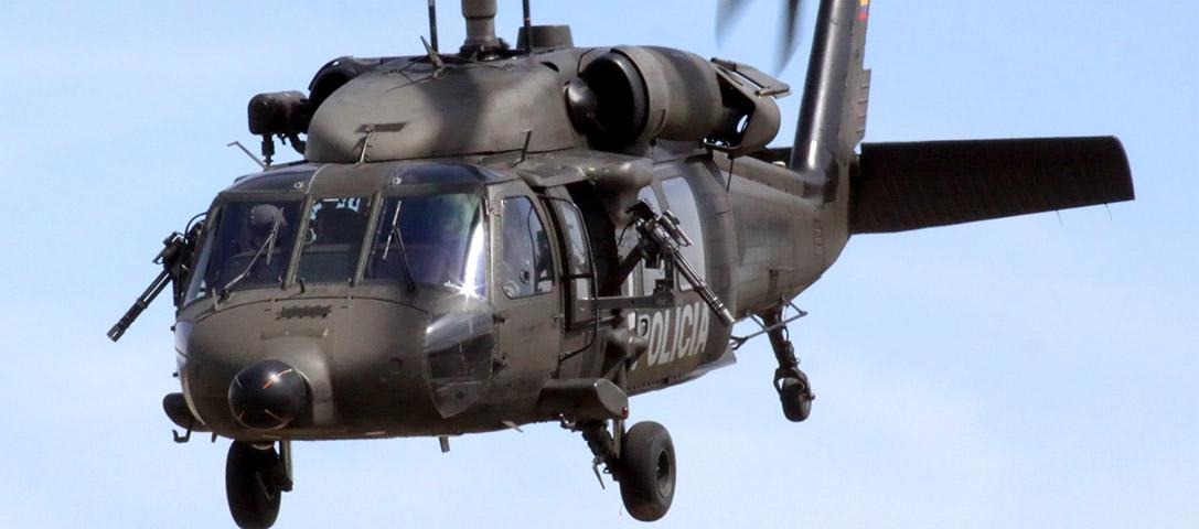 Cuatro policías mueren en accidente aéreo en una zona montañosa de Colombia
