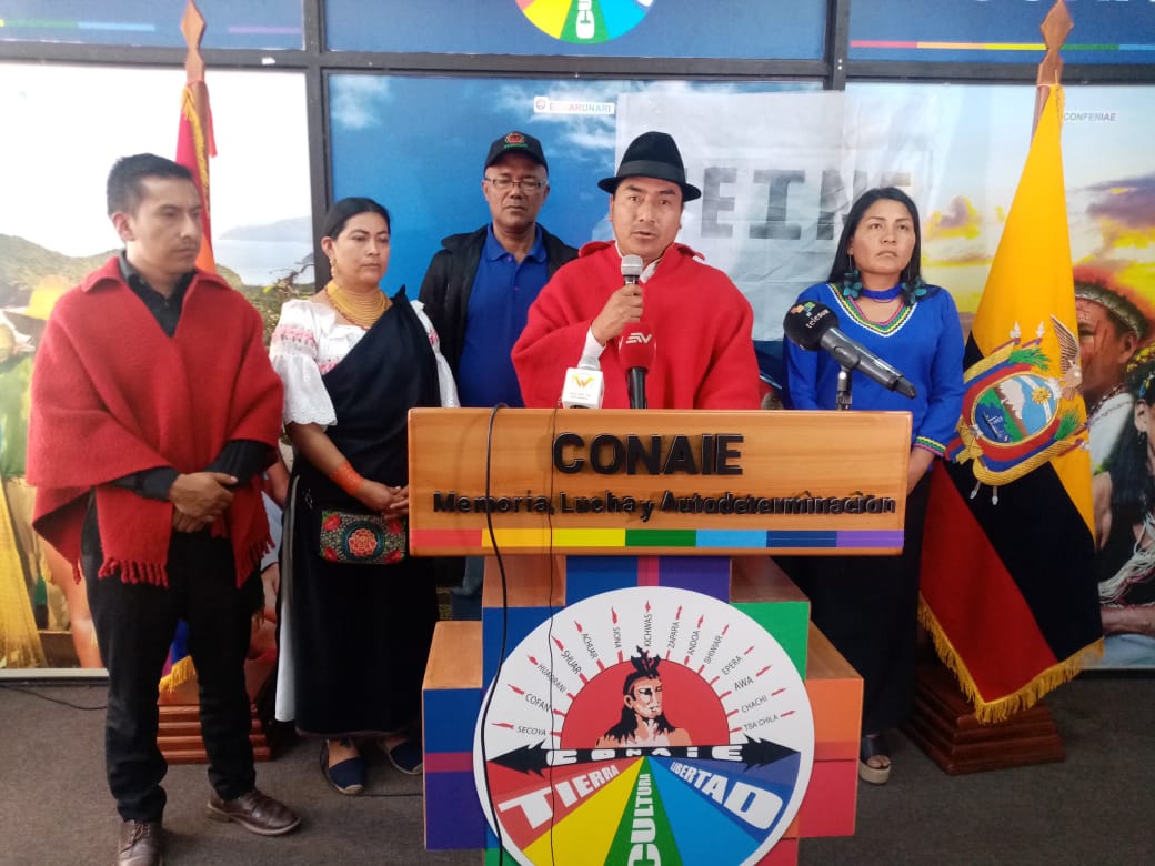 Conaie denuncia criminalización de la protesta por imputación de más de 70 comuneros por terrorismo