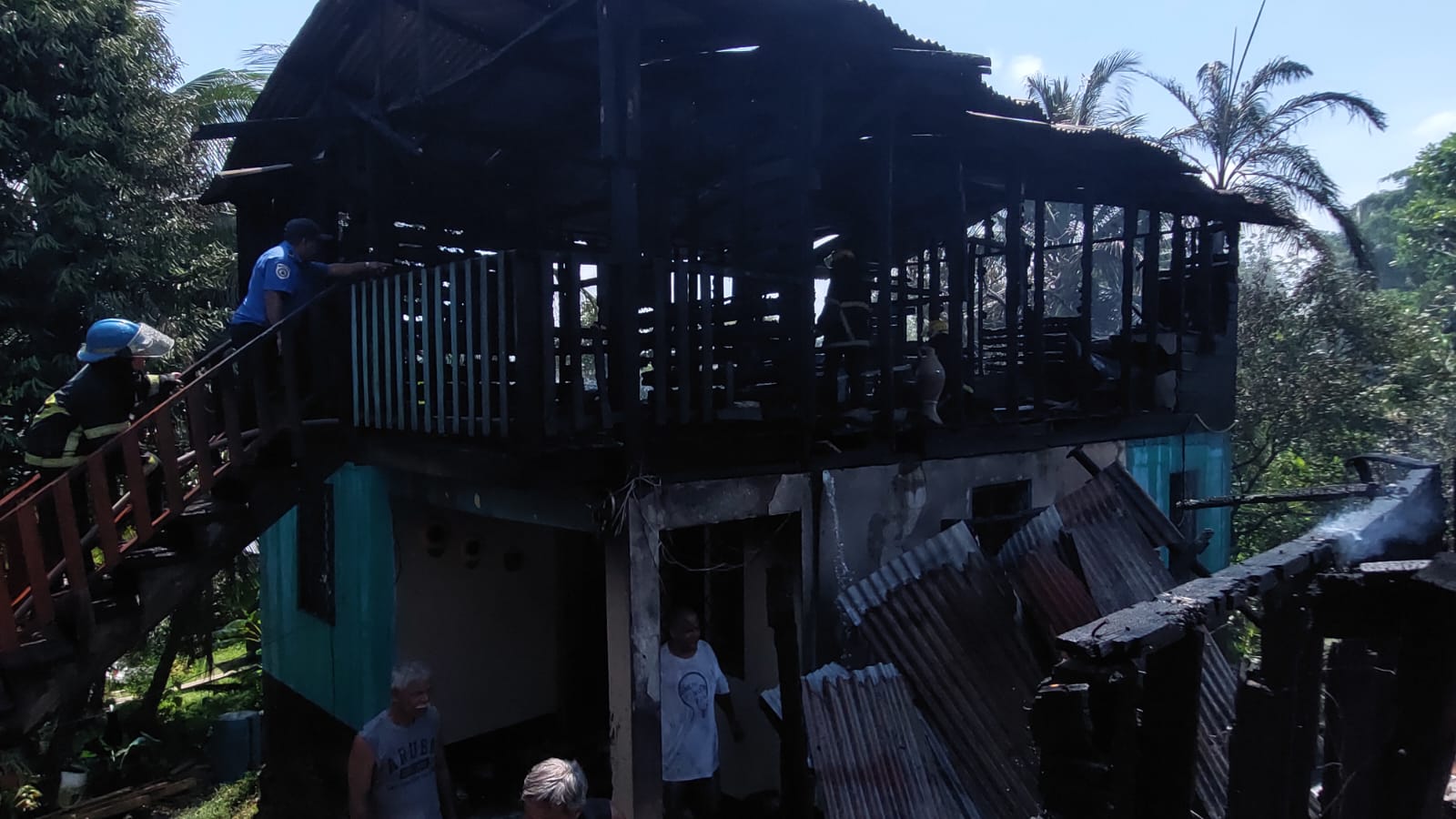 Incendio en Bluefields deja una casa totalmente quemada