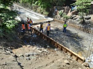 60 % presenta de avance la II etapa del revestimiento del cauce en Waspán Norte