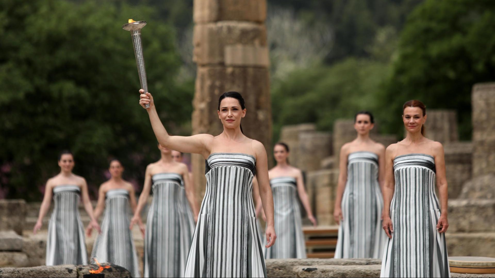 Se encendió la llama olímpica en Grecia camino a los Juegos Olímpicos de París 2024
