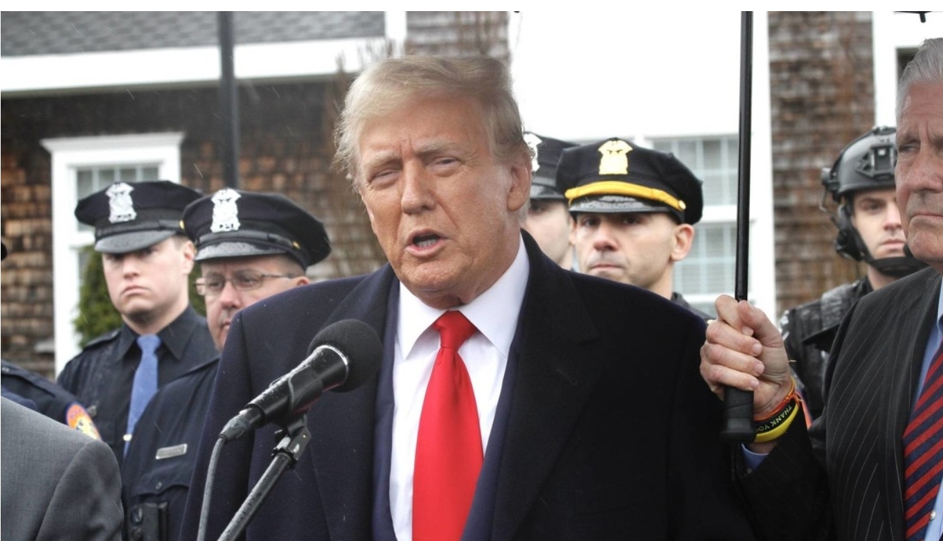 Trump se pronuncia tras la primera jornada de su histórico juicio penal