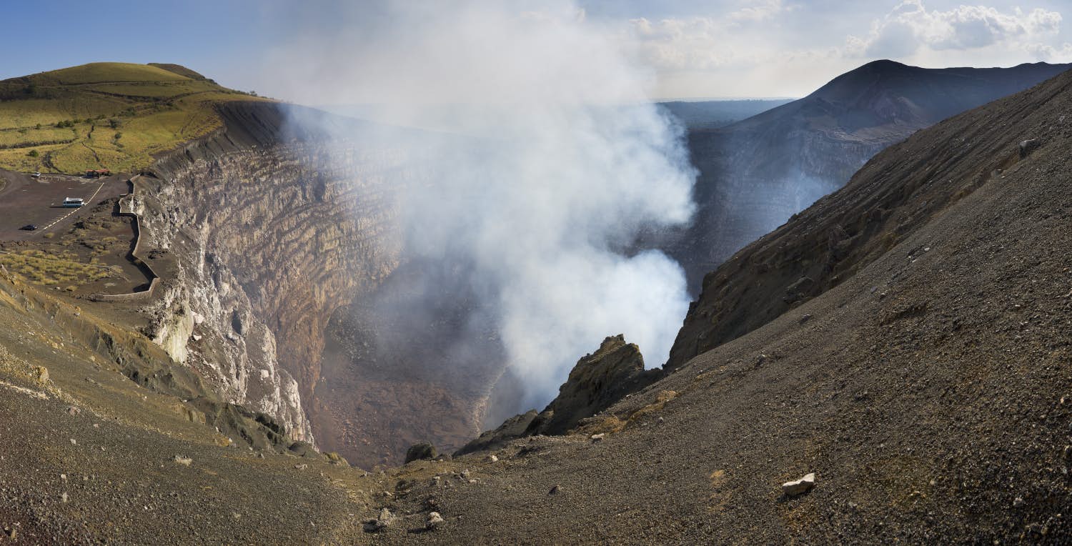 Volcán Masaya en relativa calma y no representa peligro para la población